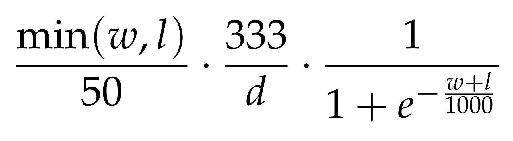 The function to calculate the sharpness value